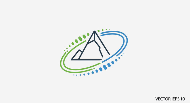 Vector graphic of triangle logo.