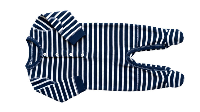 blue and white striped dog coat