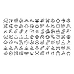 Fototapeta premium Business management and human resources teamwork icons with business management teamwork leadership corporate collaboration strategy planning marketing