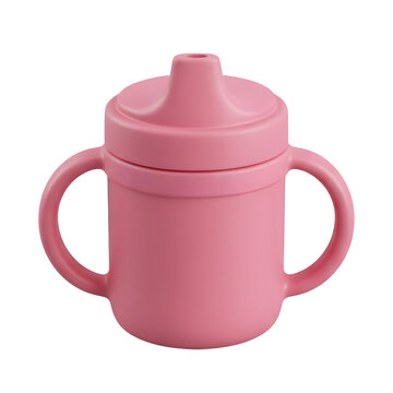 Pink Sippy Cup with Handles