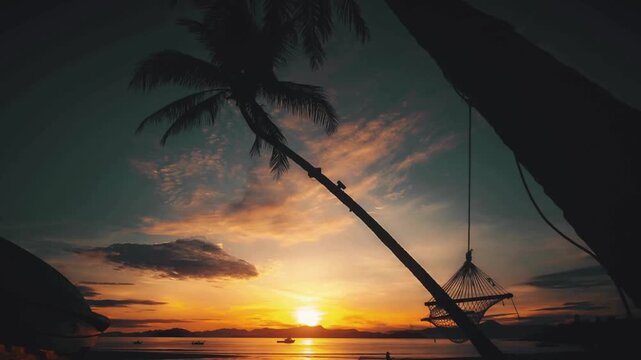 sunset over the sea in Relax