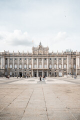 Fototapeta premium Madrid, Spain in Spring with lush gardens, architecture, and historic unesco sites.