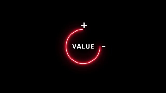 Growth value, increase value, value added. business growth concept. 4k video animation