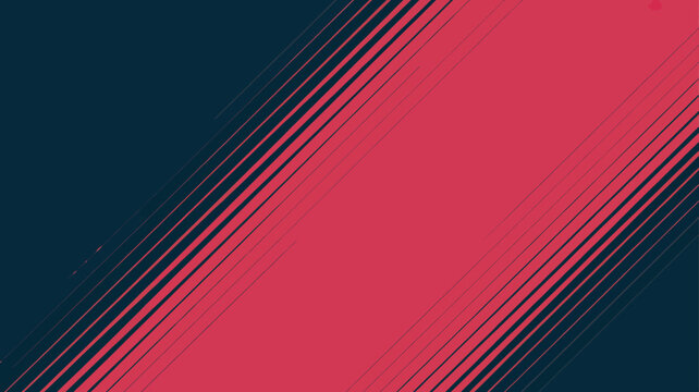 Diagonal striped pattern with a gradient of dark blue transitioning to vibrant coral red lines color linear angled stripes geometric