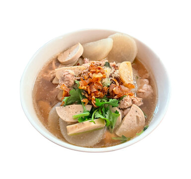 Kuay Jap Yuan Vietnamese Thick Rice Noodle Soup Vietnamese Noodle Soup pork and vegetable soup 
