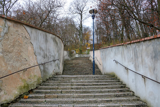 Historic Staircase in Prague