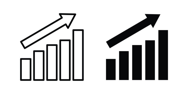 Sales icon concept. solid and line symbols