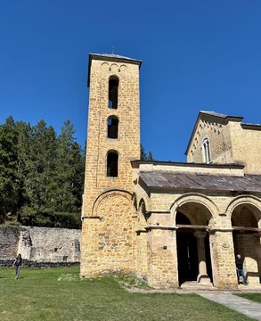 A view from the historic Sopocani Monastery near Novi Pazar, Serbia.