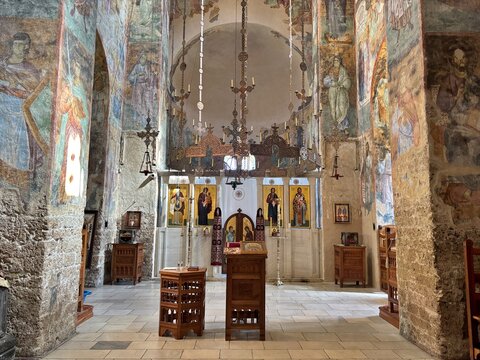 A view from the historic Sopocani Monastery near Novi Pazar, Serbia.