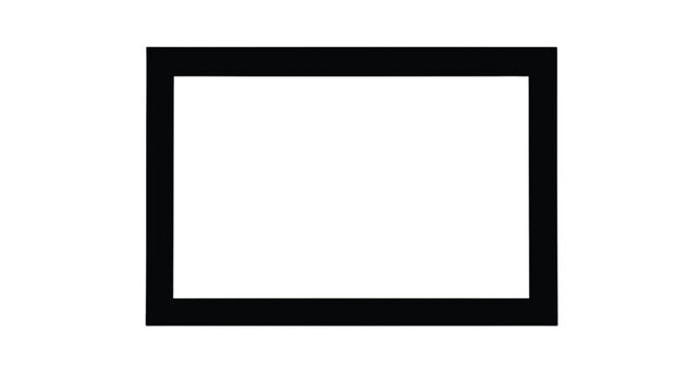 Rectangle frame with a thick black border provides a clean geometric boundary for digital content.