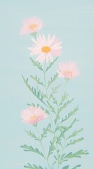 Obraz premium Wildflower backgrounds painting petal.