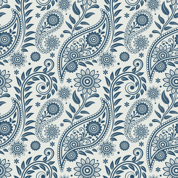 Traditional paisley ornament. Hand drawn abstract design element illustrations. Simple drawing floral pattern