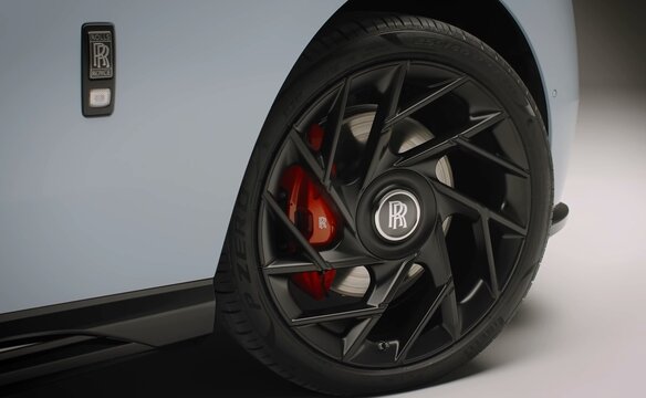 2027 Rolls-Royce Spectre Series II, luxury expensive car. wheel of the car