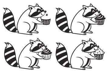 Set of six cartoon snail characters walking in line © Ahmed44
