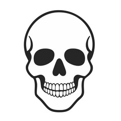 Obraz premium Flat design skull icon
