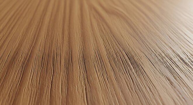 Closeup of natural oak wood grain texture with warm brown tones