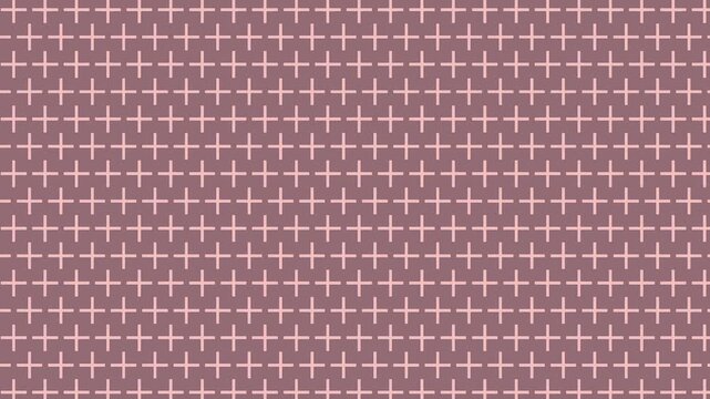 Brown cross pattern seamless decorative motion background