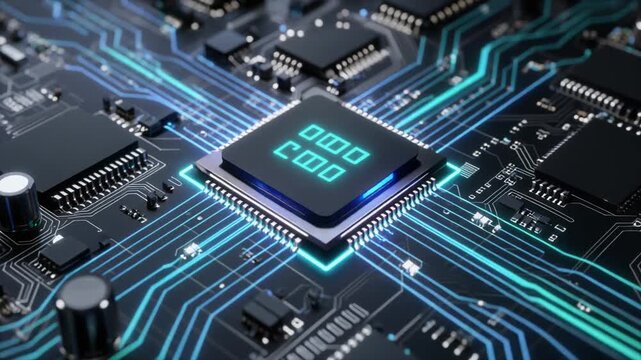 Advanced Quantum Computing Chip With Illuminated Semiconductor Circuit Network