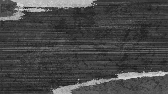 Dark abstract grunge texture background with digital glitch horizontal lines and scratched concrete wall effect. Seamless looping motion design. Video animation Ultra HD 4K 3840x2160