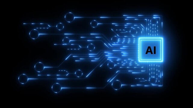 ai agent- businessman working with virtual reality at office. Multi agent AI systems concept on black background. AI driven solutions streamline workflows, Decision, Automate daily .