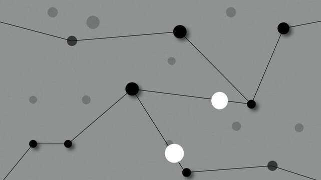 Minimal Network Connection Motion Graphics Background