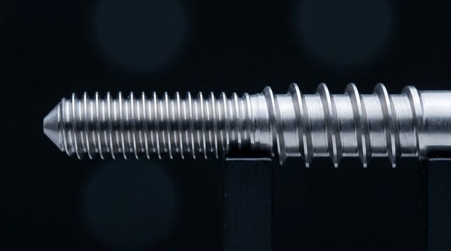Variable pitch compressing bone screw thread matrix