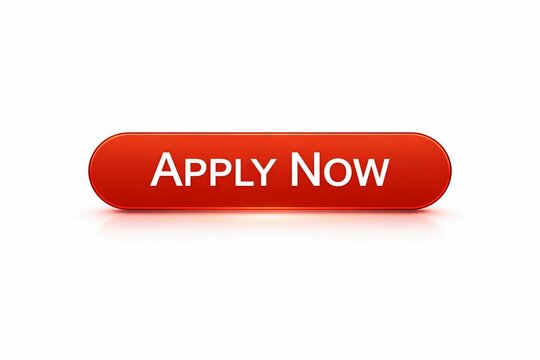 Red call to action apply now button with glossy finish
