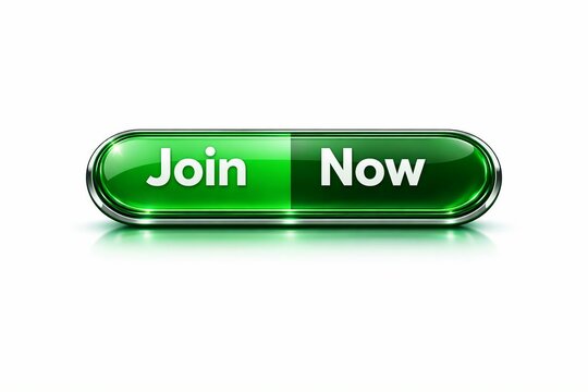 Green glossy pill-shaped join now button with white text