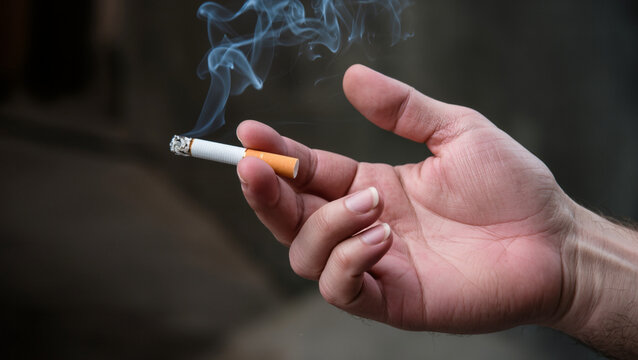 cigarette holding Holding Cigarette