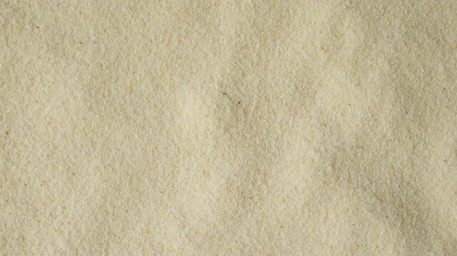 Semolina durum wheat flour slowly moving background