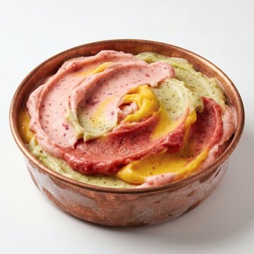 Traditional Mexican Nieve de Paila Sorbet in Copper Bowl