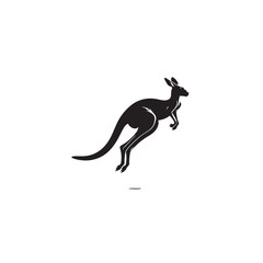 kangaroo silhouette, vector kangaroo, marsupial, Australian wildlife, outback animal, joey, pouch,  © Bisma