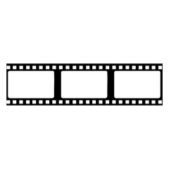 Obraz premium Film Strip Clipart Set, Vintage Photo Negative Frames, Retro Cinema Borders and Movie Reel Elements