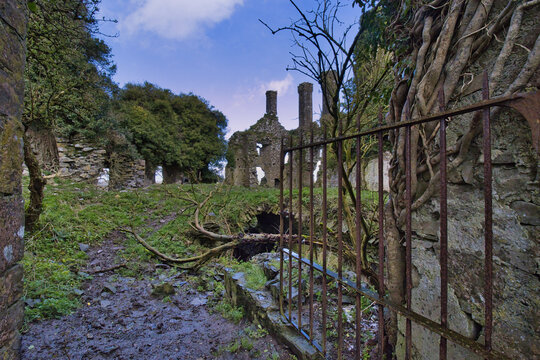 Carbury castle ruins in county Kildare, Ireland
