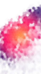 Fototapeta premium Abstract colorful brush strokes on white background artistic multicolored texture vibrant red orange purple hues transparent background