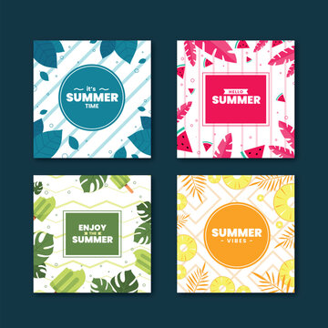 Hello summer sale instagram post collection 2 cs6