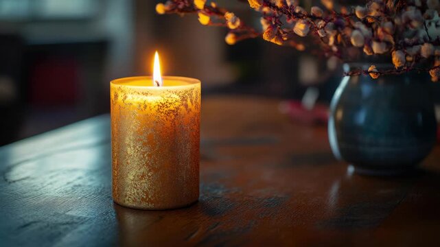 Warm Evening Candle Glow