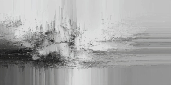 abstract monochrome art, evocative textures, and distorted lines create a sense of mystery and introspection. This piece draws the viewer into a world of visual interpretation.