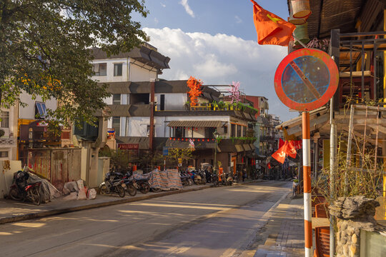 Charming streets of Sapa with vibrant cultural elements