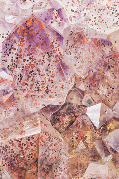 Amethyst mineral, close up