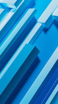 Abstract blue geometric background with layered shapes and lines