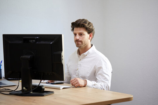 Professional working in a modern office environment