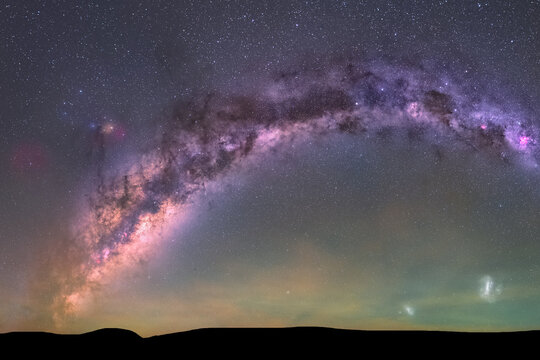 Milky Way galaxy visible from the Southern Hemisphere