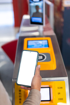 Mobile payment in subway station