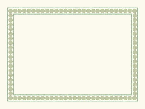 Minimalist Elegant Dotted Border Frame for Invitation Greeting Card Template
