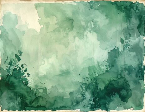 abstract background of green trees landscape