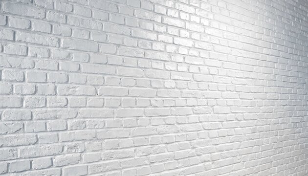 Seamless white brick wall texture providing a clean and modern interior background, featuring bright lighting and highly detailed realistic brickwork for architecture and interior design.