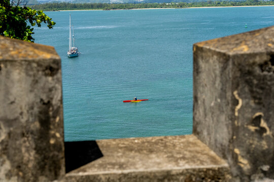 View of the Bay of San Juan, in Old San Juan Puerto Rico 