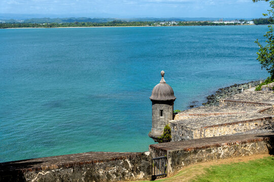 View of the Bay of San Juan, in Old San Juan Puerto Rico 
