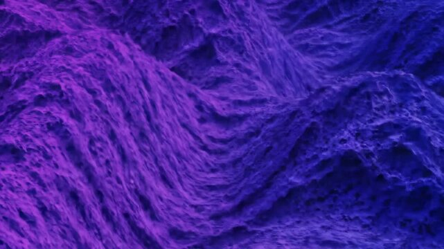 Abstract purple and blue fiber texture macro shot